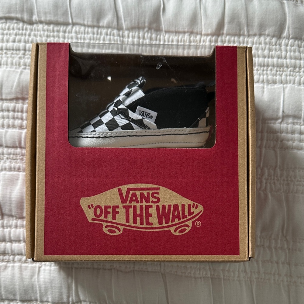 Vans Black and White Checker Crib Sneakers